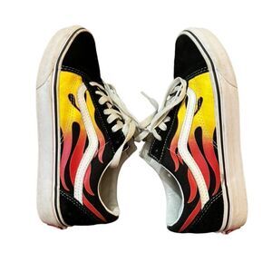 Vans Old Skool Flame Low Top Sneakers - Size 7